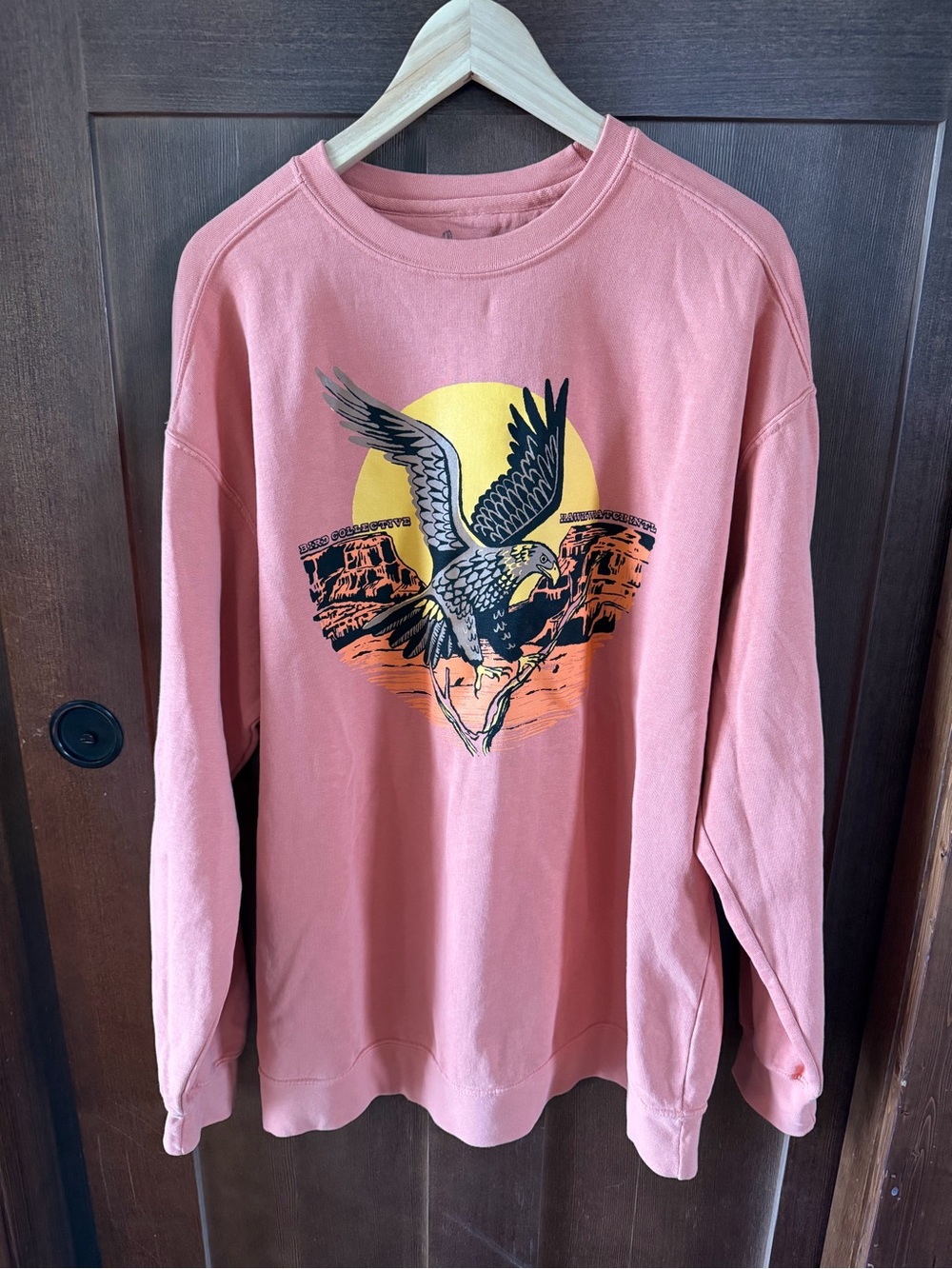 Women's Crewneck Sweatshirt - Dusty Rose Graphic